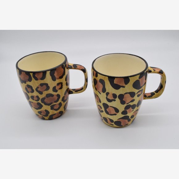 4 Ceramic Coffee Tea Cups Laure Gates Designs - Picture 2 of 7